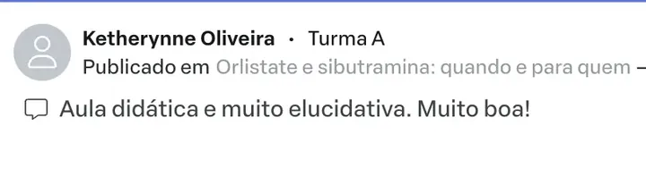 Depoimento de aluno 6